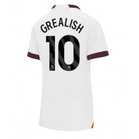 Camiseta Manchester City Jack Grealish #10 Visitante Equipación para mujer 2023-24 manga corta